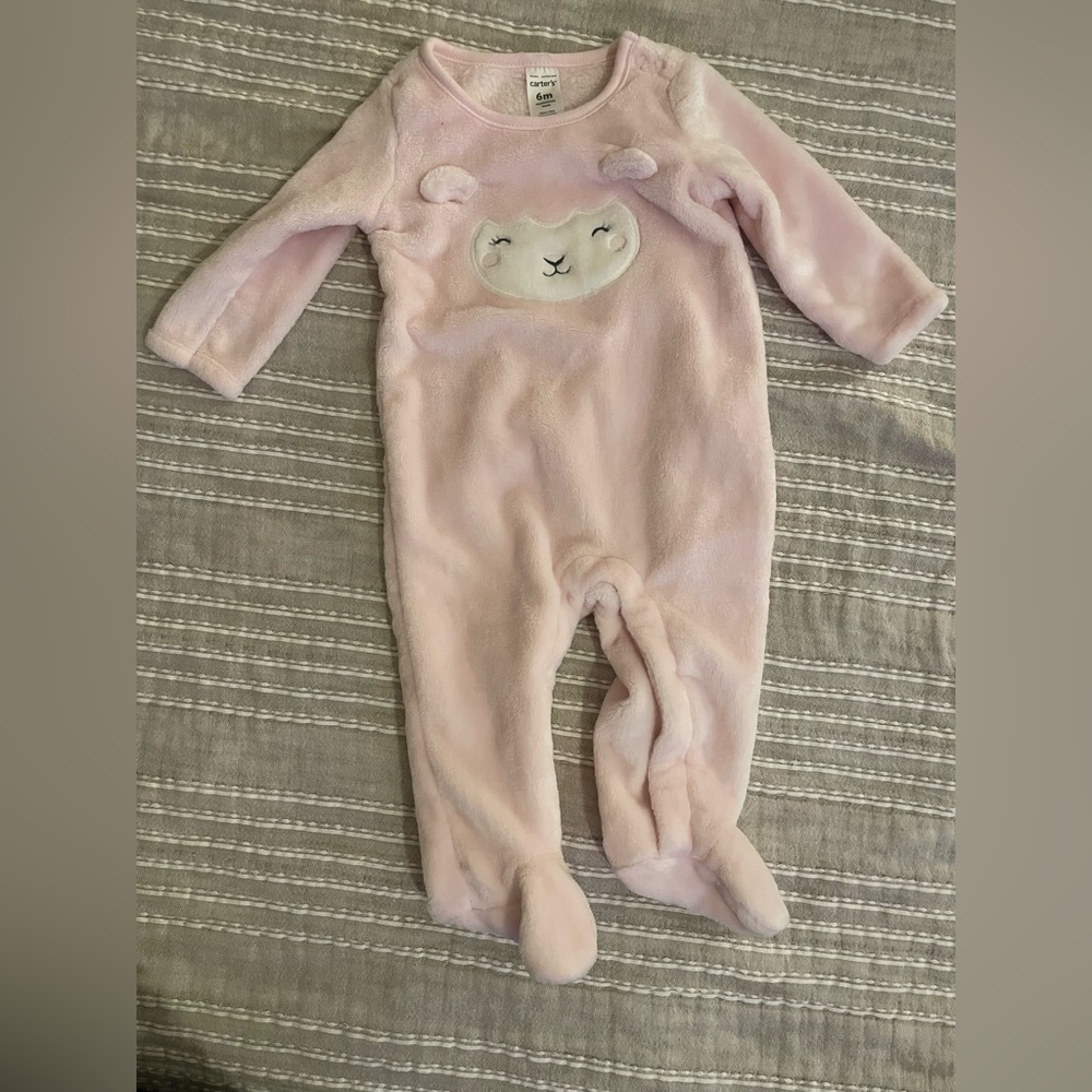 Carters lamb fuzzy onesie-NWOT!